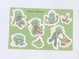 Green Sticker Sheet